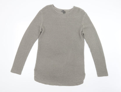 Womens UK Size M H&M Green Tunic Jumper