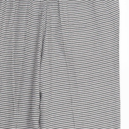 SheIn Womens Grey Check Polyester Dress Pants Trousers Size 3XL L28 in Regular Button