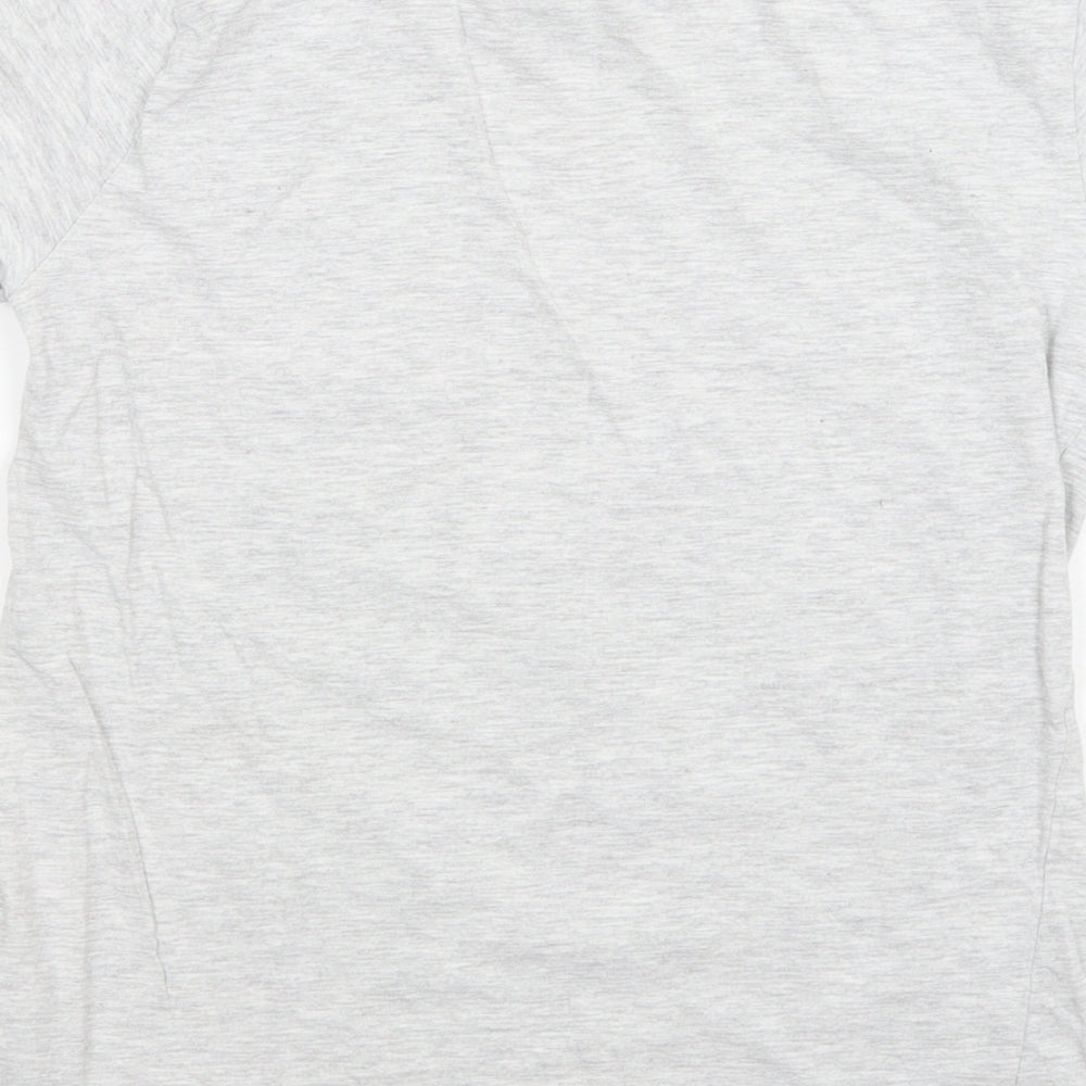 Pep & CO Girls Grey  Cotton Pullover T-Shirt Size 11-12 Years Crew Neck Pullover - Having Fun