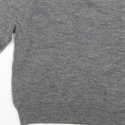 Primark Womens Grey Collared  Polyester Pullover Jumper Size 4