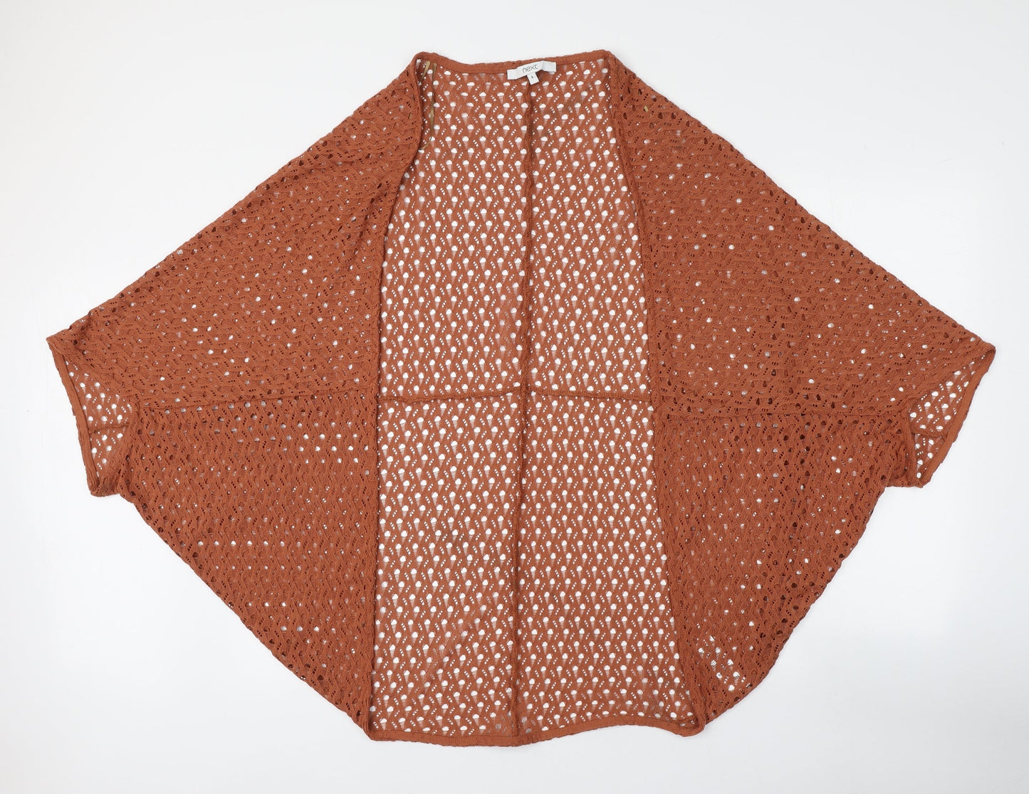 Womens UK Size S NEXT Brown Shrug Jumper