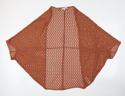 Womens UK Size S NEXT Brown Shrug Jumper