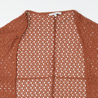 Womens UK Size S NEXT Brown Shrug Jumper