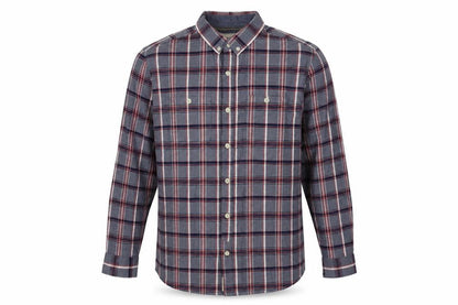George Mens Multicoloured Plaid Cotton  Button-Up Size L Collared Button