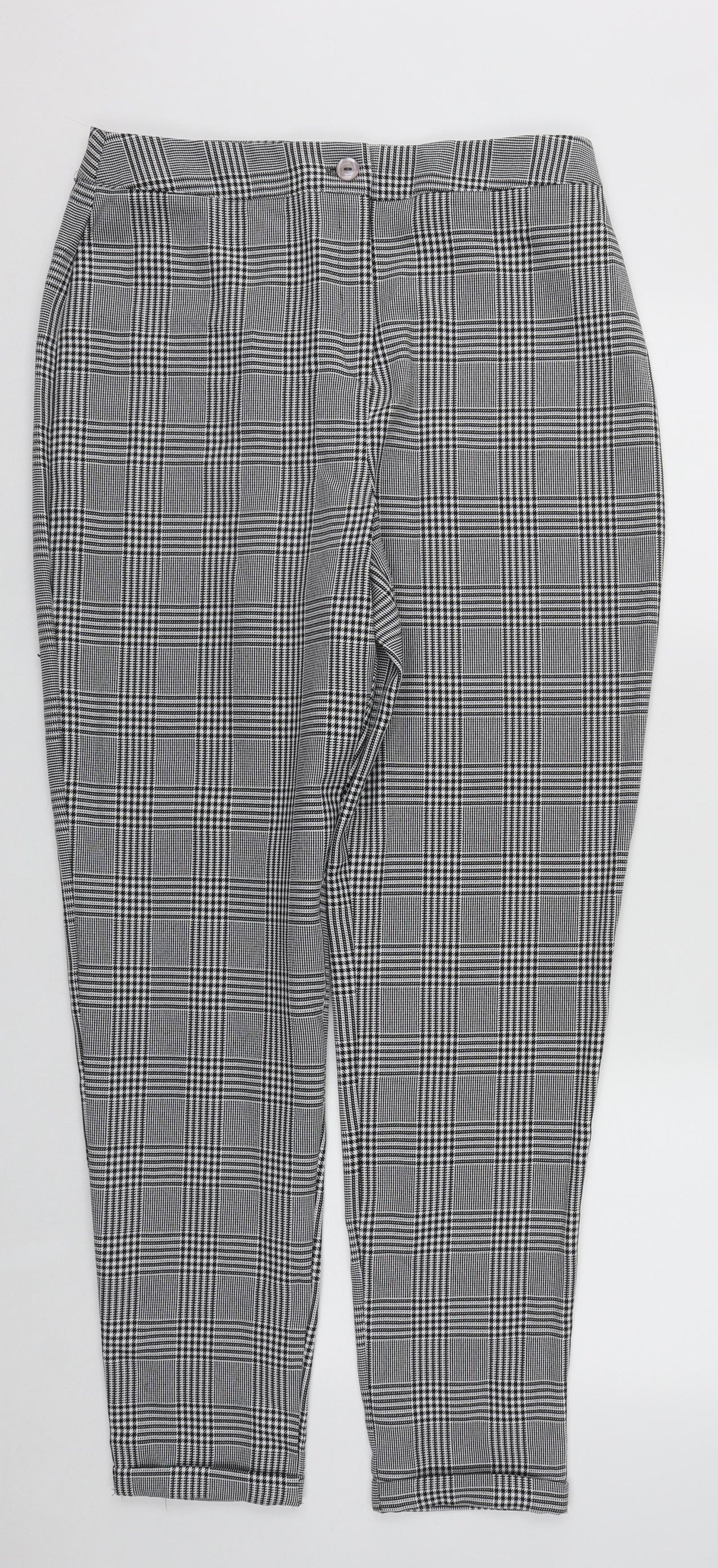 Womens UK Size 12 Boohoo Regular Fit  Multicoloured Trousers