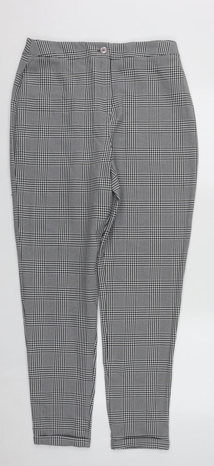 Womens UK Size 12 Boohoo Regular Fit  Multicoloured Trousers