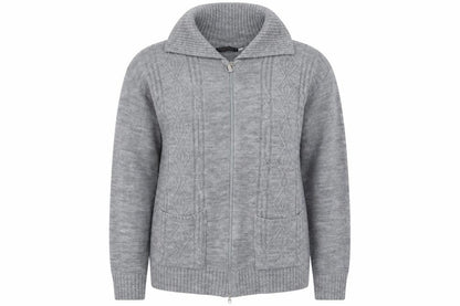Womens UK Size L Choice Collection Grey Full Zip Jumper