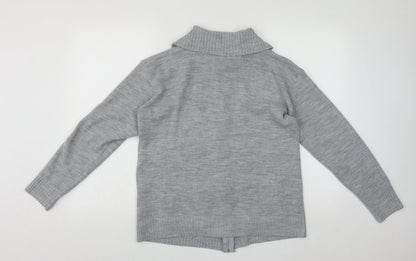 Womens UK Size L Choice Collection Grey Full Zip Jumper