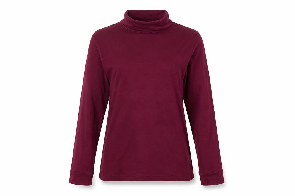 Cotton Traders Womens Purple Roll Neck  Polyester Pullover Jumper Size M