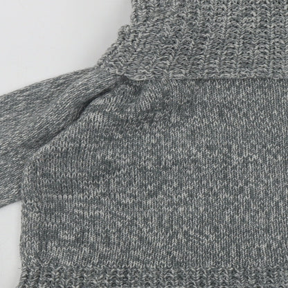 Brand and care label for Imagine women’s grey roll neck acrylic jumper, size L