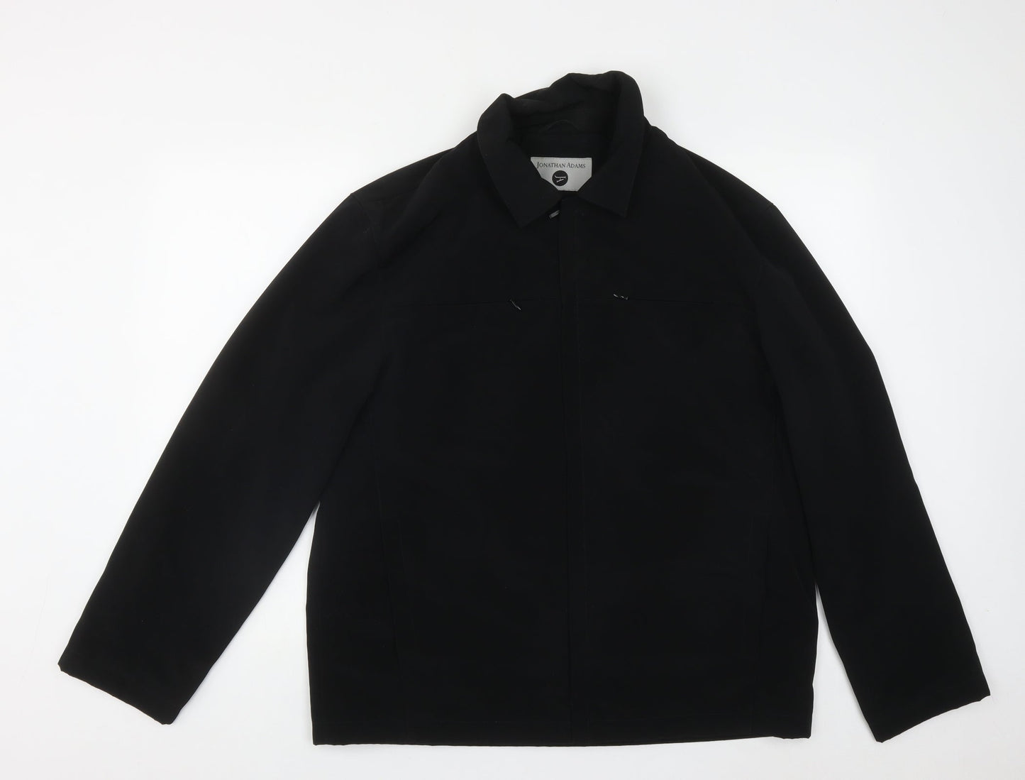 Mens UK Size M Jonathon Adams Black Overcoat