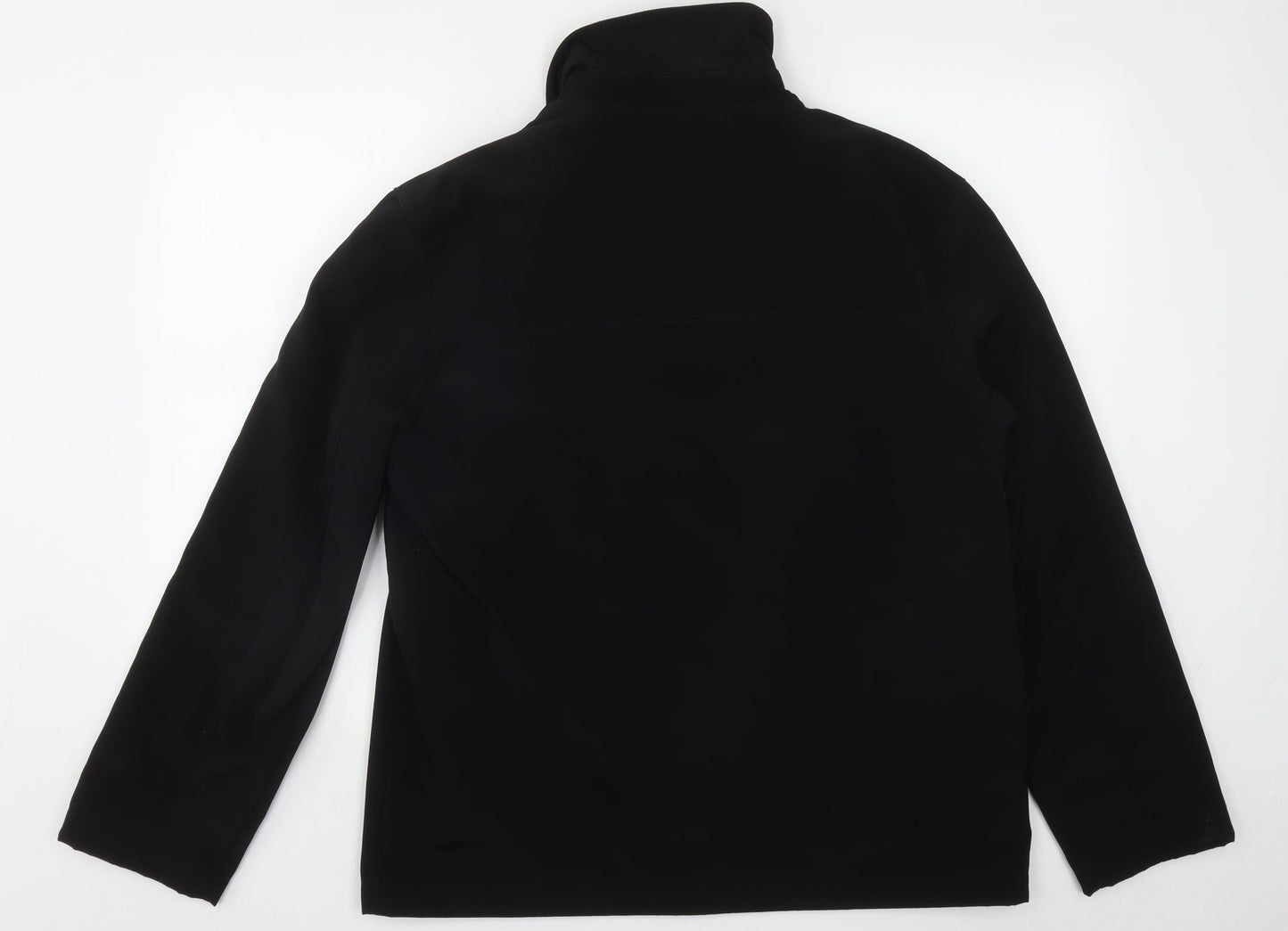 Mens UK Size M Jonathon Adams Black Overcoat