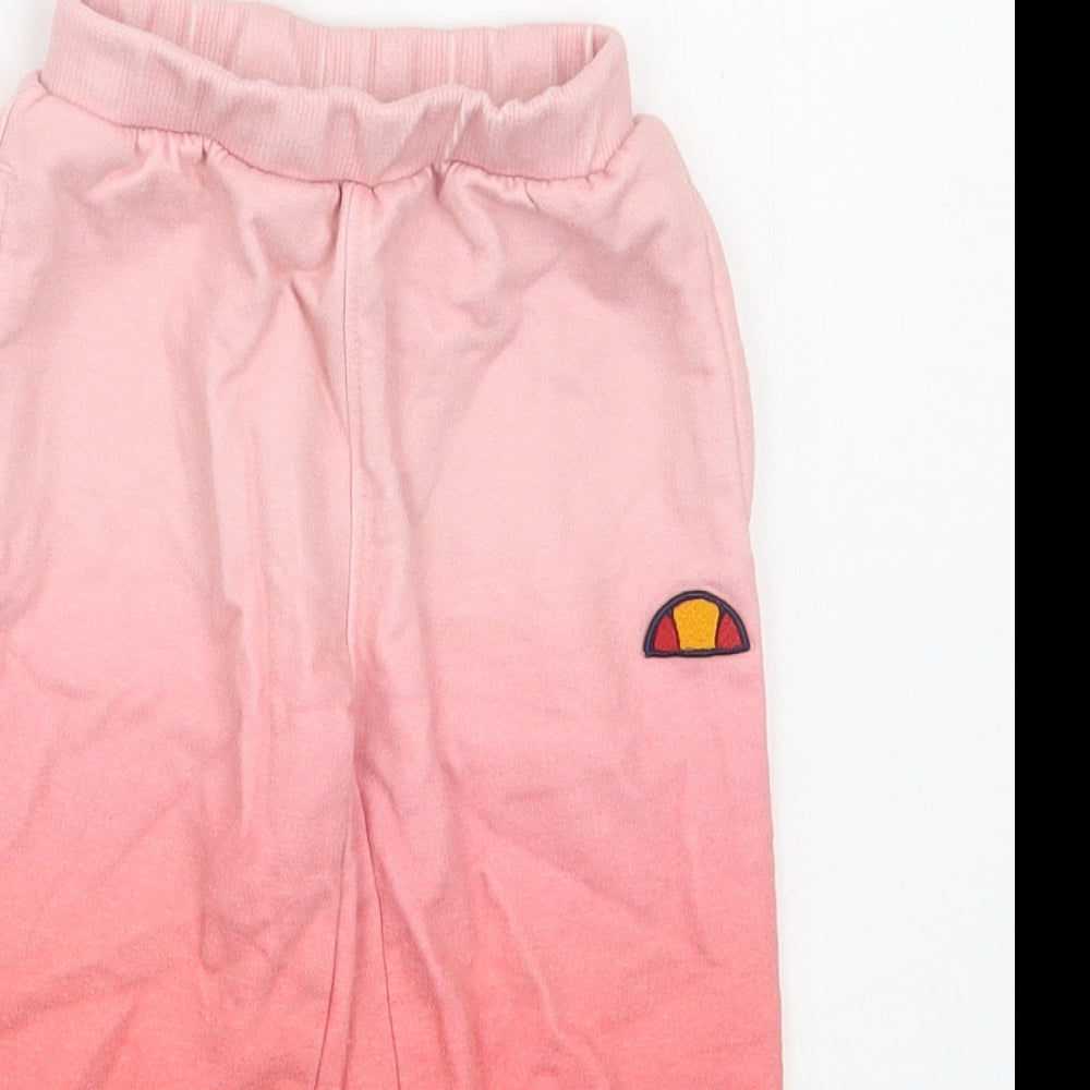 ellesse Girls Pink  Polyester Jogger Trousers Size 12-18 Months