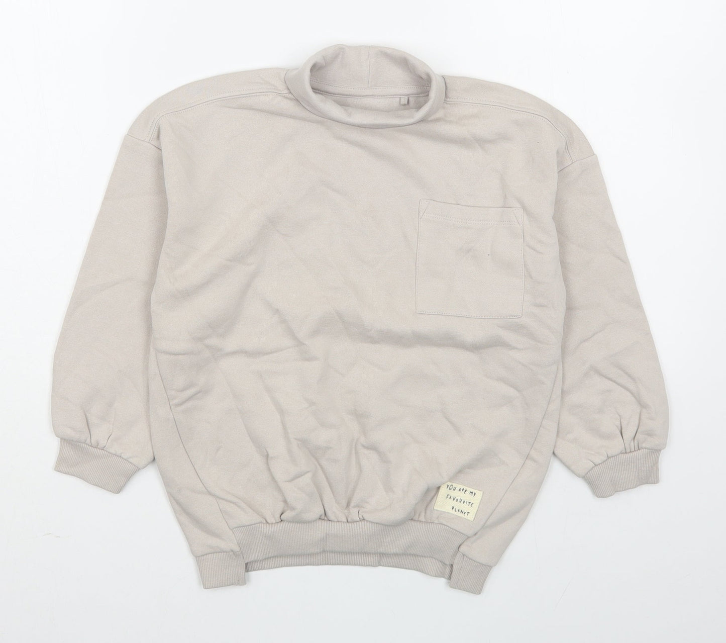 George Girls Beige  Cotton Pullover Sweatshirt Size 5-6 Years  Pullover