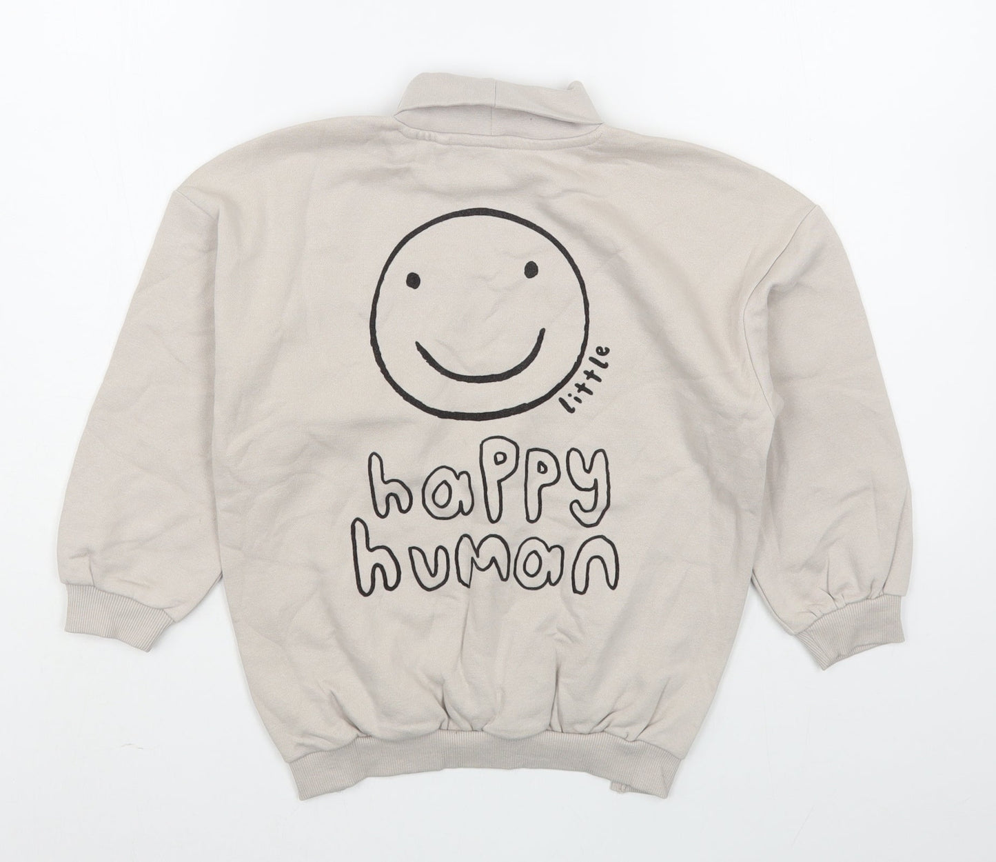 George Girls Beige  Cotton Pullover Sweatshirt Size 5-6 Years  Pullover