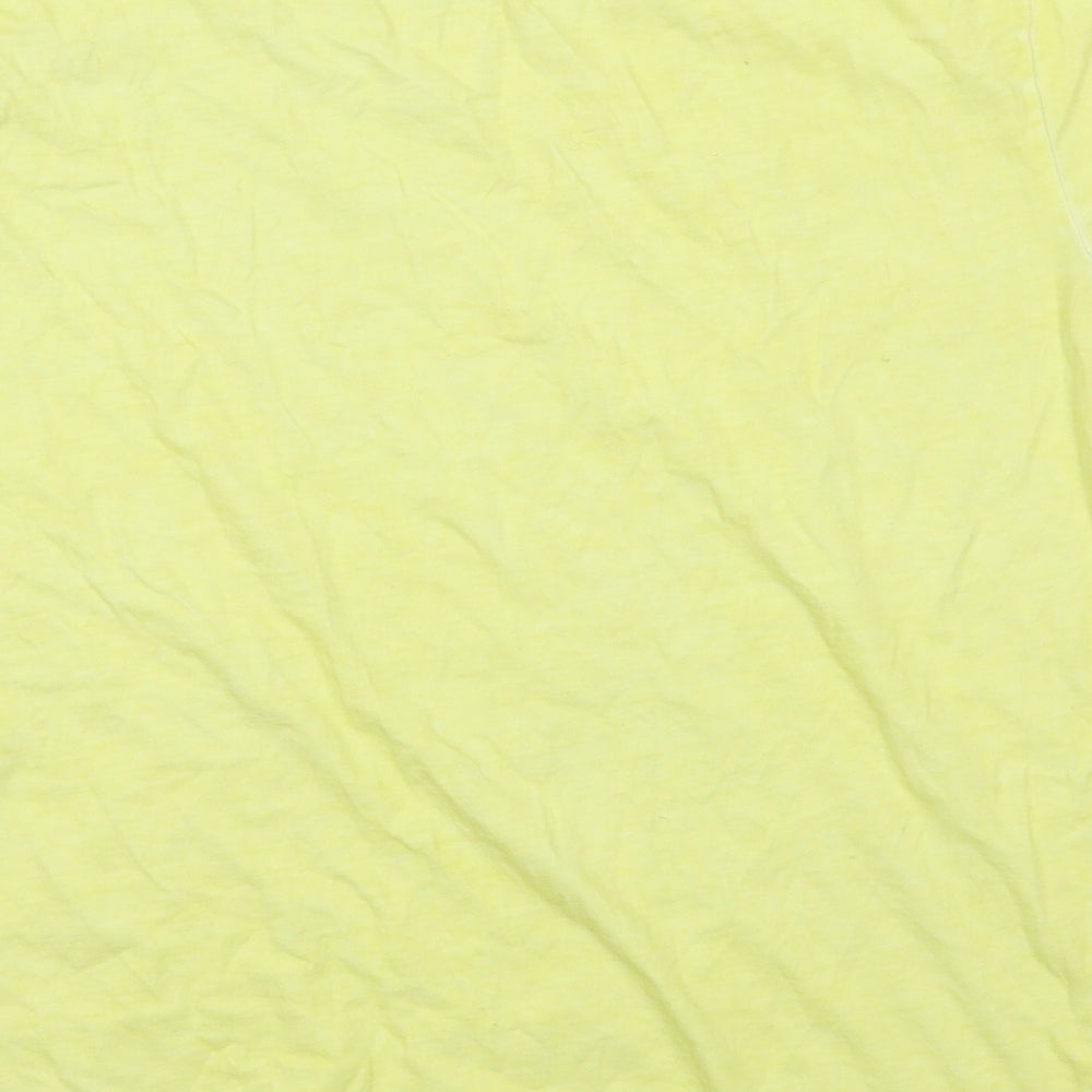 Womens UK Size S Oasis Yellow Basic T-Shirt