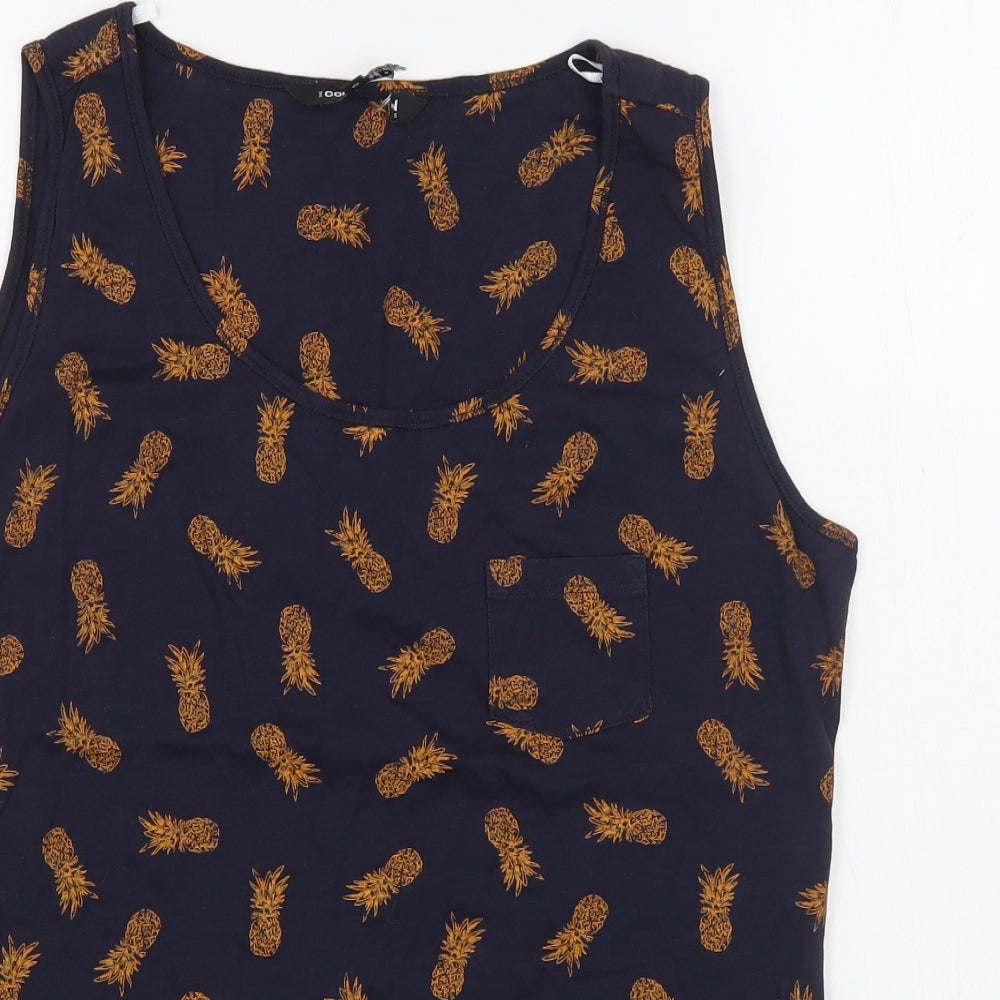 Womens UK Size 12 Debenhams Blue Basic Tank