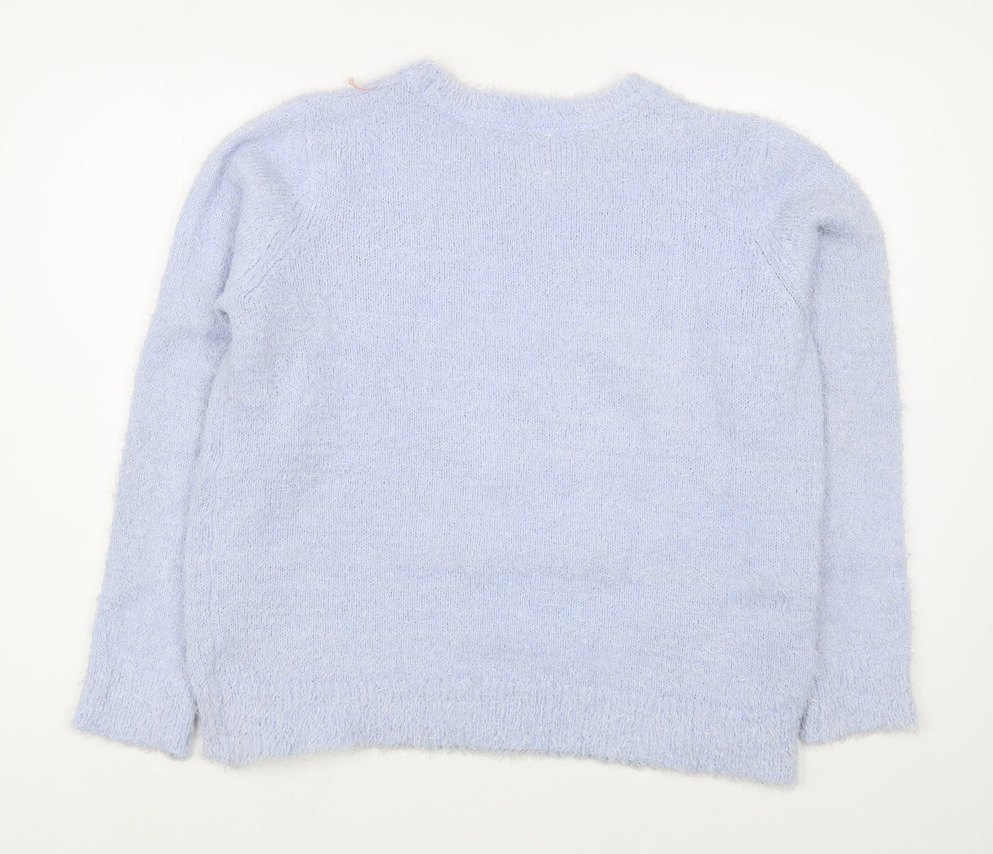 George Womens Pink Round Neck  Polyester Pullover Jumper Size L   - Christmas