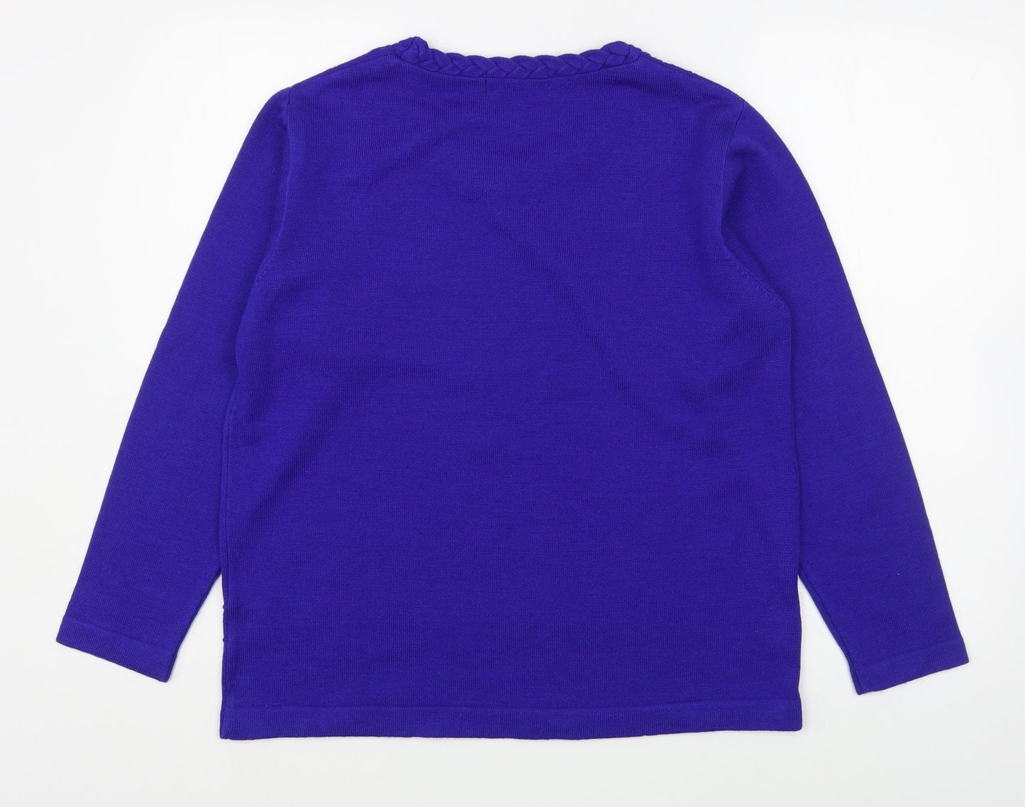 Womens UK Size S Akal Collection Blue Pullover Jumper