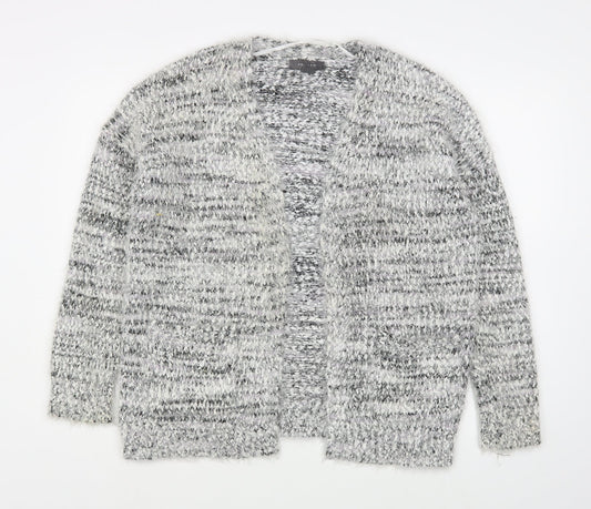 Primark Womens Grey V-Neck  Polyester Cardigan Jumper Size S