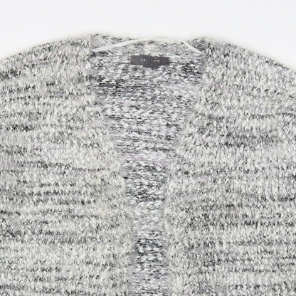 Primark Womens Grey V-Neck  Polyester Cardigan Jumper Size S