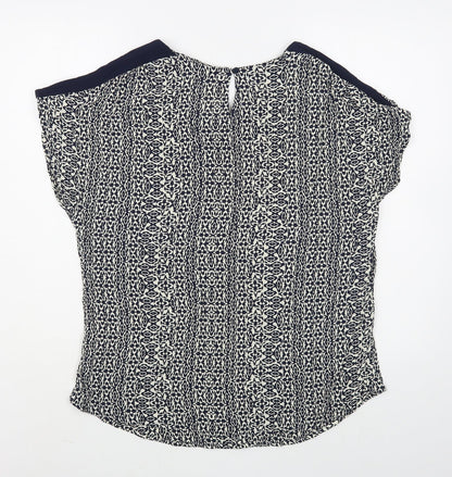 Womens UK Size 14 Monsoon Blue Basic Blouse