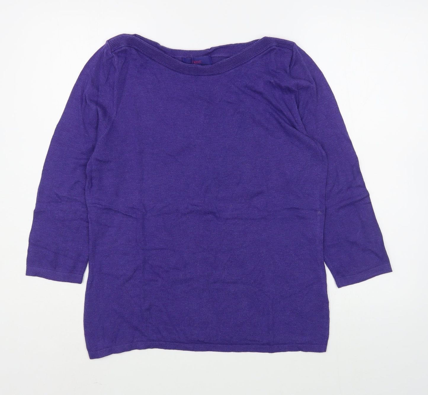Womens UK Size 4 NEXT Purple Basic T-Shirt