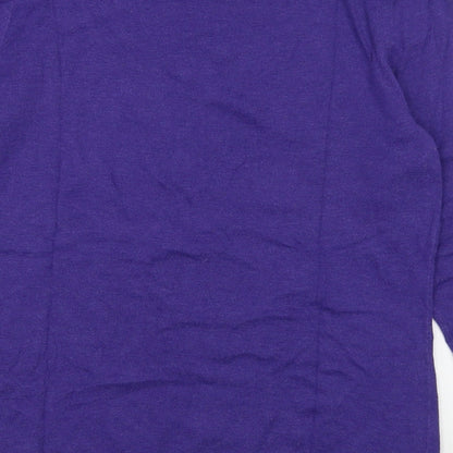 Womens UK Size 4 NEXT Purple Basic T-Shirt