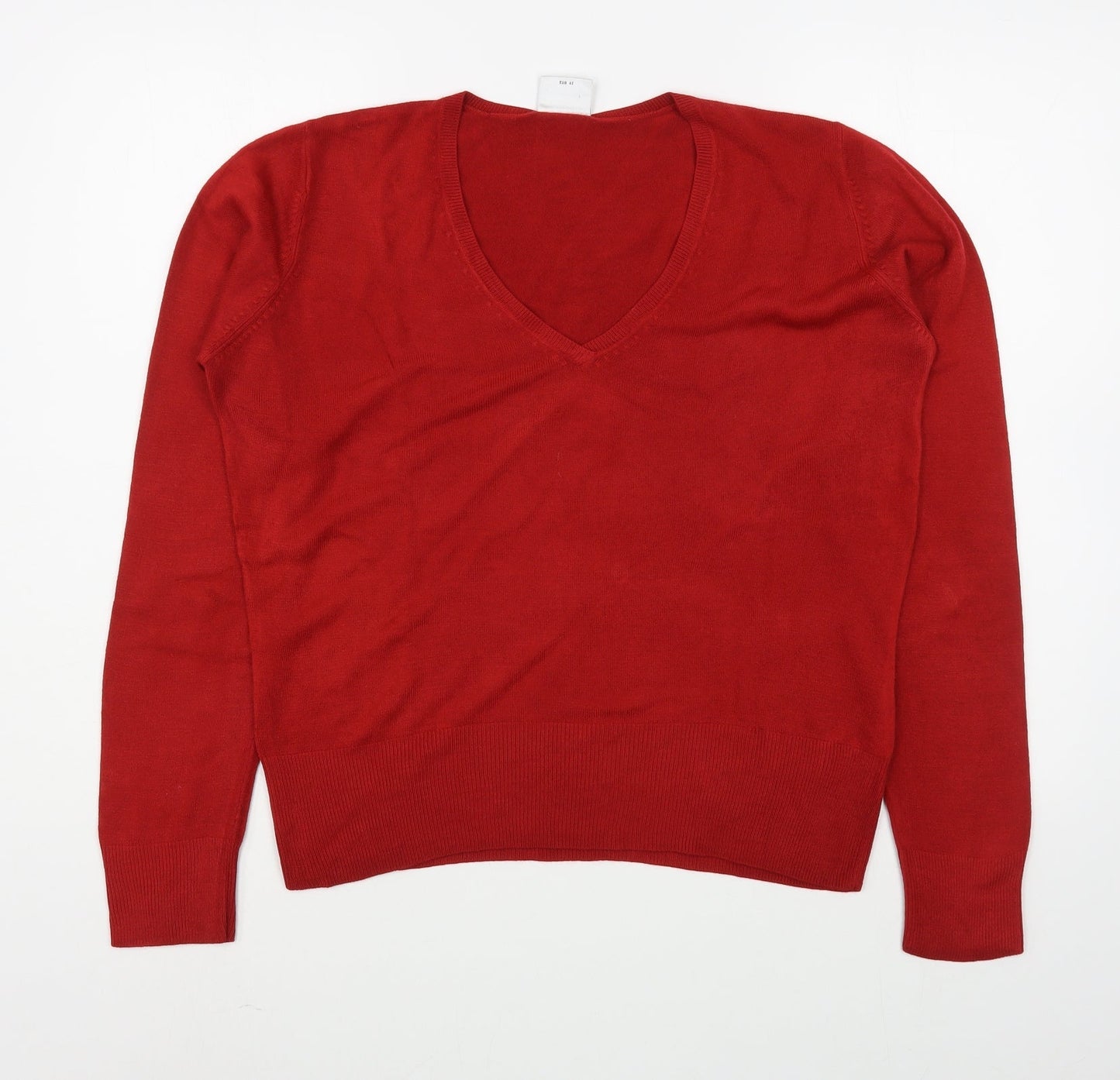 Womens UK Size 14 NEXT Red Pullover Jumper