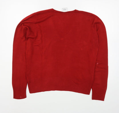 Womens UK Size 14 NEXT Red Pullover Jumper