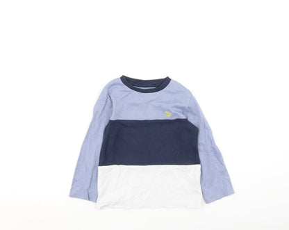 Additional front view of Next boys’ multicoloured cotton basic casual, size 2-3, years round neck