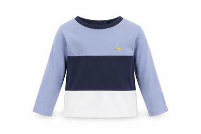 Front view of Next boys’ multicoloured cotton basic casual, size 2-3, years round neck