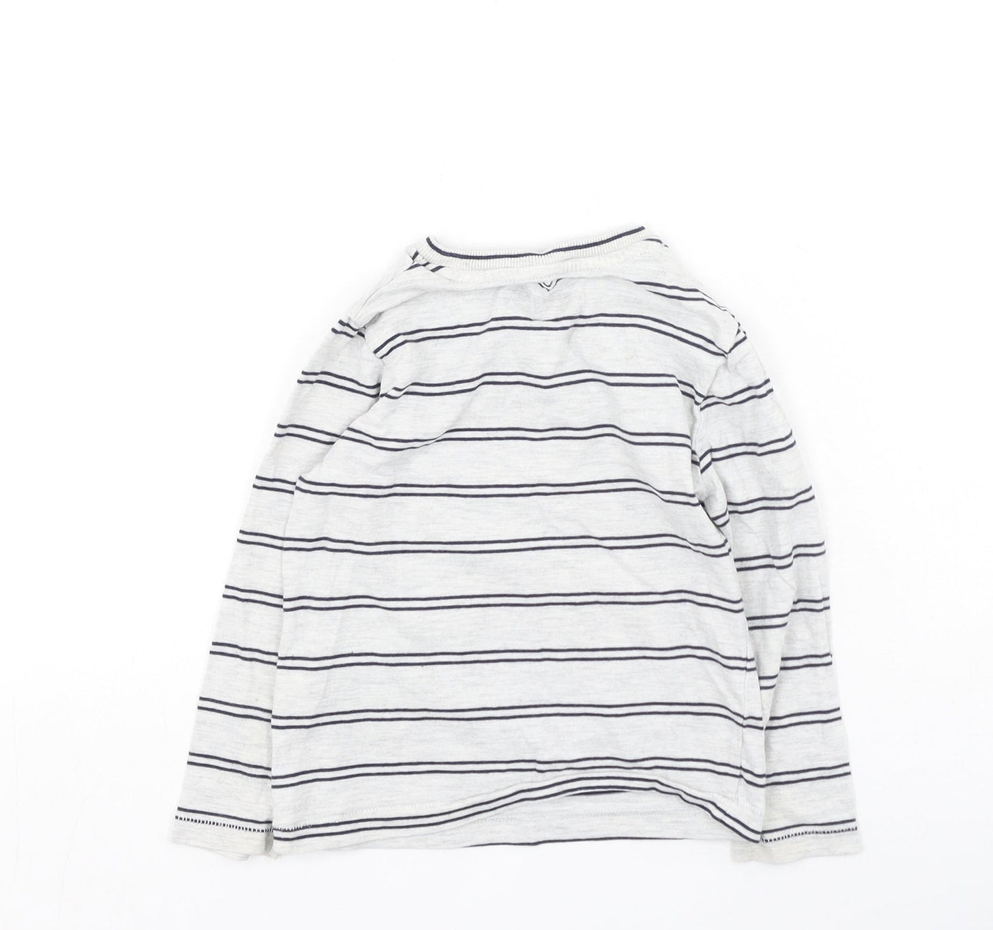 Marks and Spencer Boys Multicoloured  Cotton Basic Casual Size 2-3 Years Round Neck  - robot