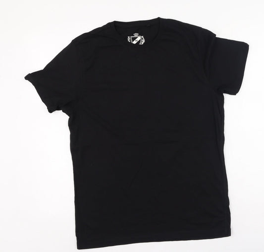 Womens UK Size M NEXT Black Basic T-Shirt