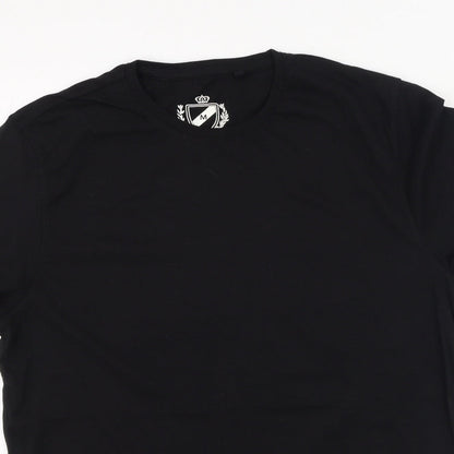 Womens UK Size M NEXT Black Basic T-Shirt