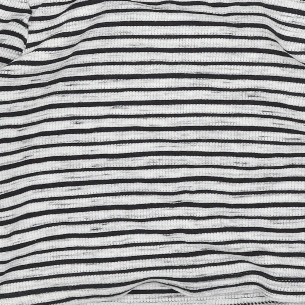 F&F Boys Multicoloured Striped Cotton Basic T-Shirt Size 2-3 Years Round Neck
