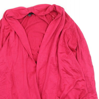 Marks and Spencer Womens Pink V-Neck  Viscose Cardigan Jumper Size 12
