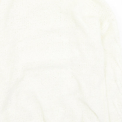 Primark  Womens Beige Round Neck  Polyester Pullover Jumper Size S