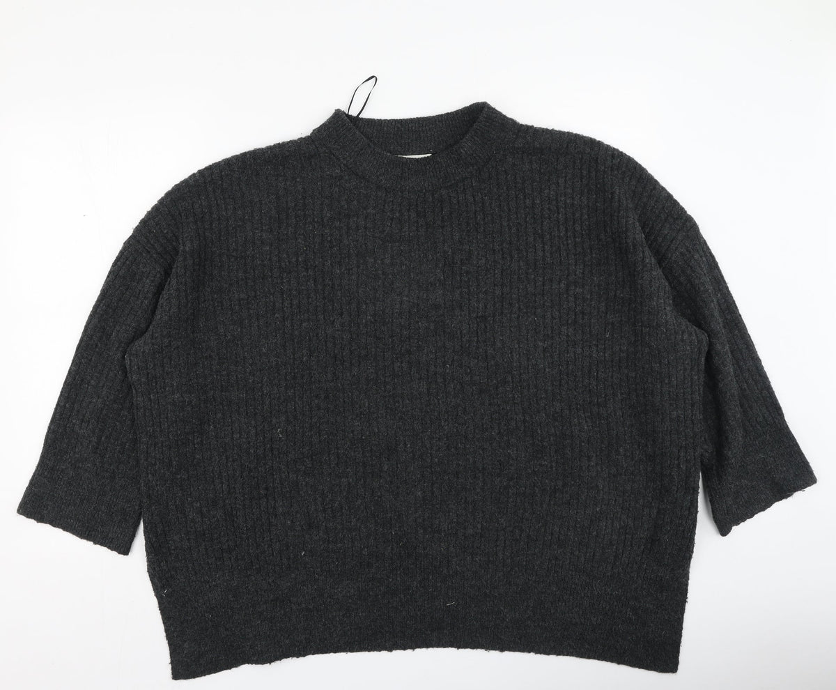 Womens UK Size L H&M Grey Pullover Jumper