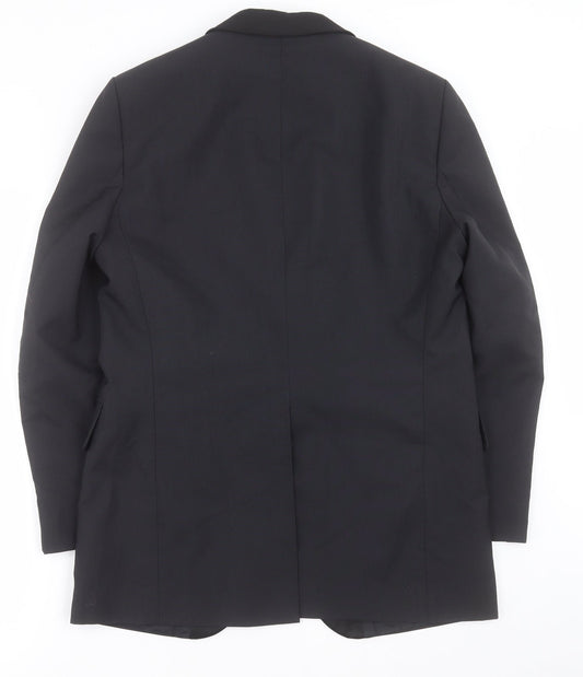 Mens UK Size 38 Burton Regular Black Suit Jacket