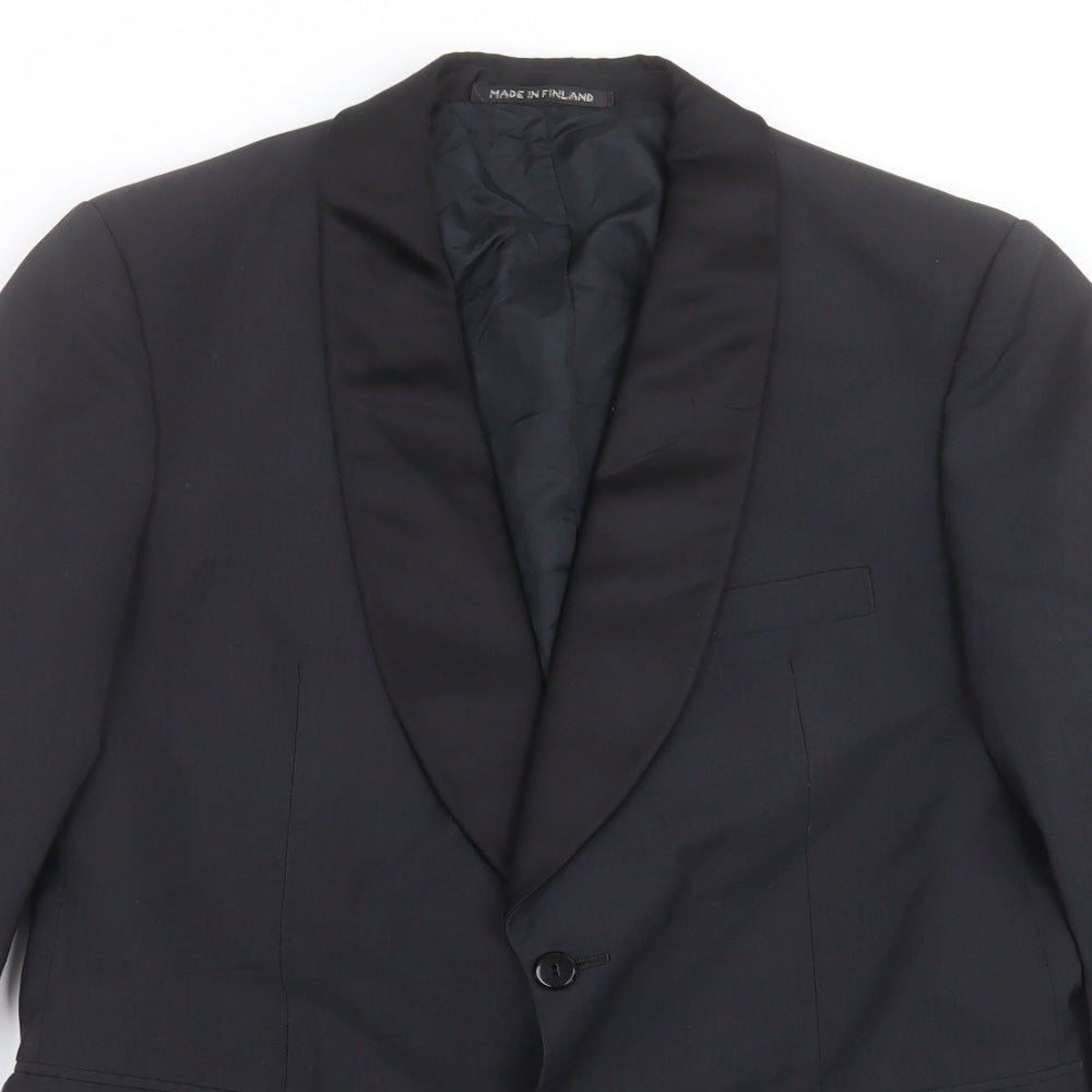 Mens UK Size 38 Burton Regular Black Suit Jacket