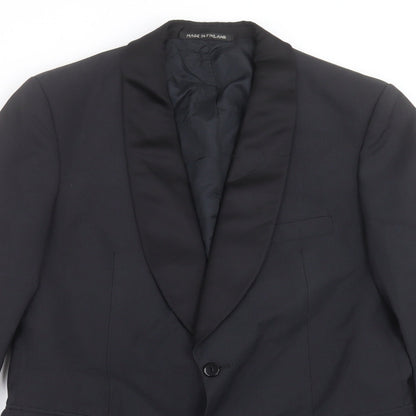 Mens UK Size 38 Burton Regular Black Suit Jacket