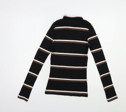 Womens UK Size XS Brave Soul Black Pullover Jumper