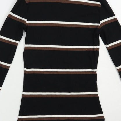 Womens UK Size XS Brave Soul Black Pullover Jumper