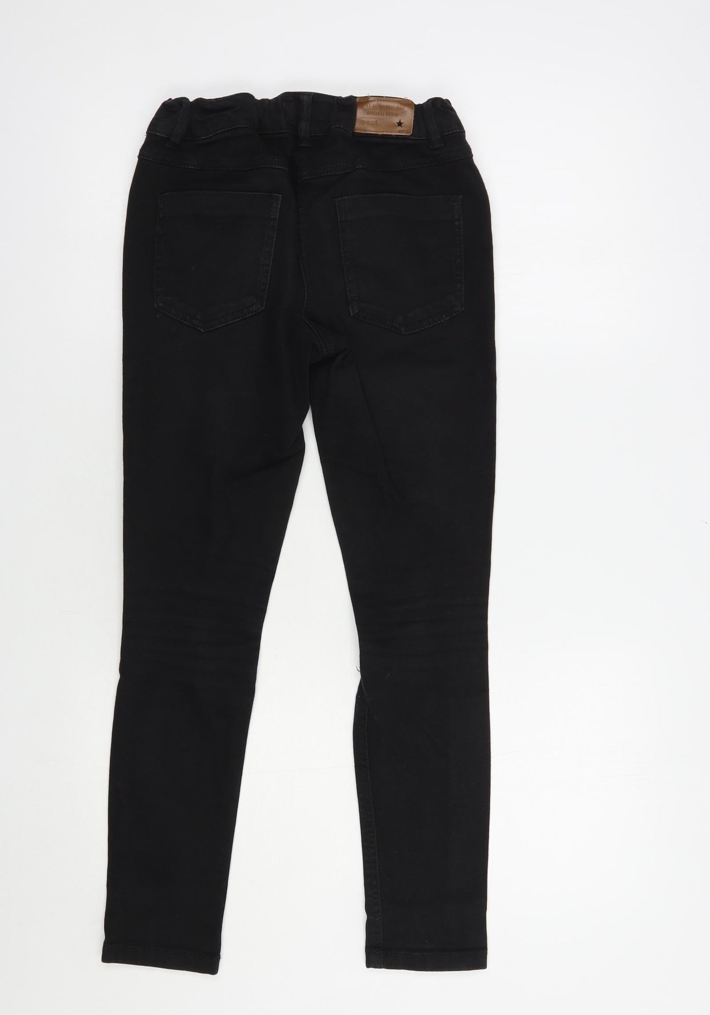 NEXT Girls Black  Cotton Skinny Jeans Size 12 Years  Regular Button