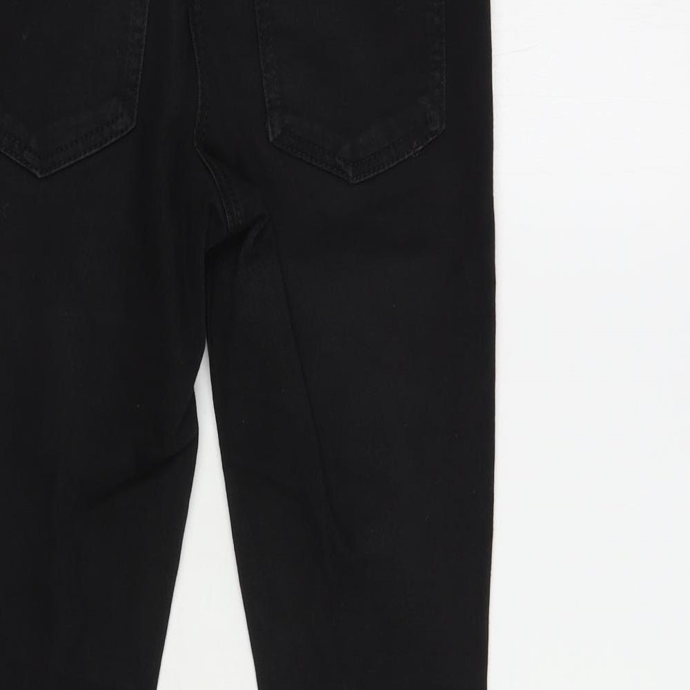 NEXT Girls Black  Cotton Skinny Jeans Size 12 Years  Regular Button