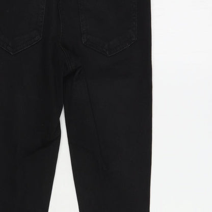 NEXT Girls Black  Cotton Skinny Jeans Size 12 Years  Regular Button