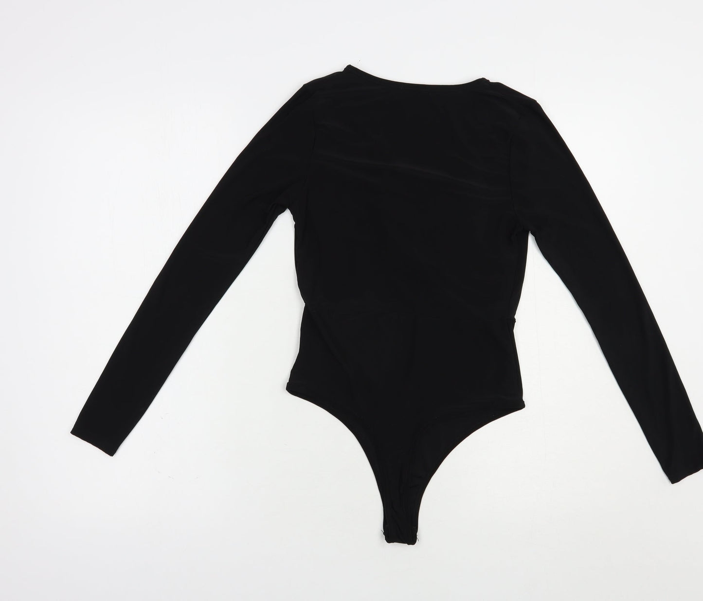 I Saw It Firest Womens Black  Polyester Bodysuit One-Piece Size 8  Snap