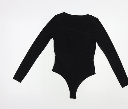 I Saw It Firest Womens Black  Polyester Bodysuit One-Piece Size 8  Snap