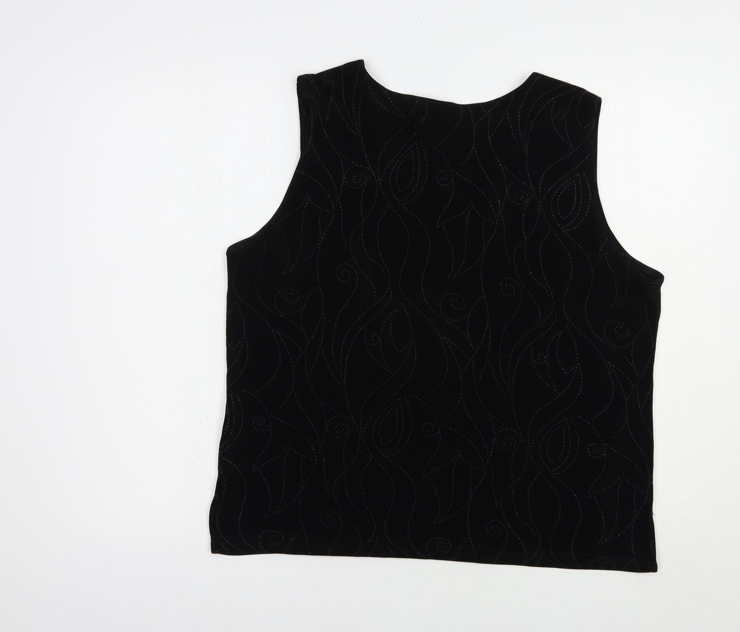 Womens UK Size L Saloos Black Basic Blouse